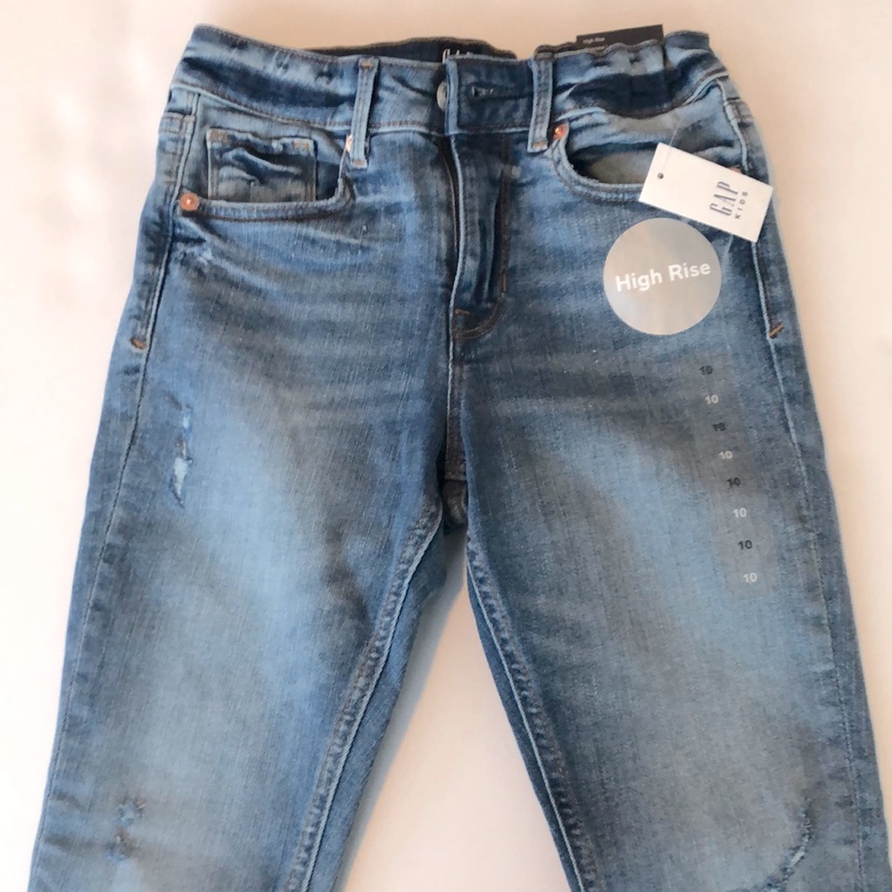 GAP KIDS - DENIM HIGH RISE, SKINNY LEG, ANKLE LENGTH JEANS (NWT)